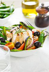 Image showing Grilled chicken salad