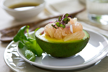 Image showing Avocado and Grapefruit salad