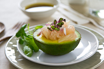 Image showing Avocado and Grapefruit salad