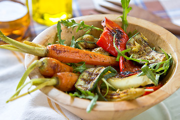 Image showing Grilled vegetables salad