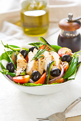 Image showing Grilled chicken salad