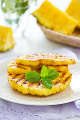 Image showing Grilled Pineapple