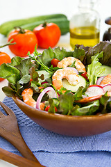 Image showing Prawn salad