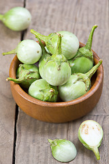 Image showing Green Eggplants