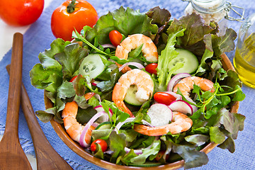 Image showing Prawn salad