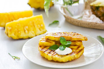 Image showing Grilled Pineapple