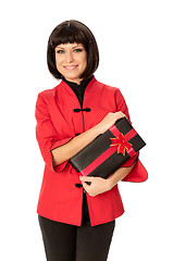 Image showing gift with red bow