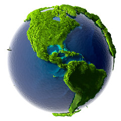 Image showing Green Planet Earth