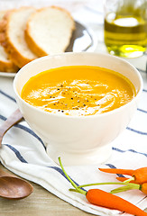 Image showing Carrot soup