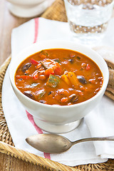 Image showing Minestrone soup