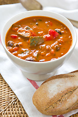 Image showing Minestrone soup