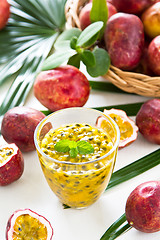 Image showing Passion fruit juice