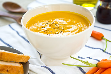 Image showing Carrot soup