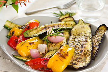 Image showing Grilled vegetables salad