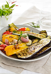 Image showing Grilled vegetables salad