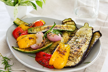 Image showing Grilled vegetables salad