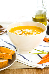 Image showing Carrot soup