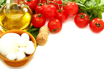 Image showing Ingredients for Italian salad.