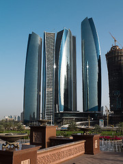 Image showing The skyscrapers in Abu Dhabi