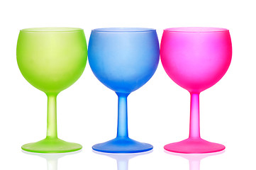 Image showing three wine glasses