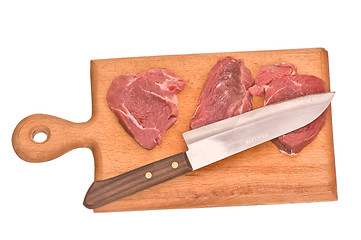 Image showing Slices of the meat