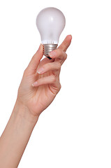 Image showing lamp in the woman's hand