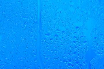 Image showing raindrops on the window after rain