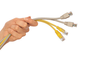 Image showing LAN cords