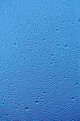 Image showing raindrops on the window after rain