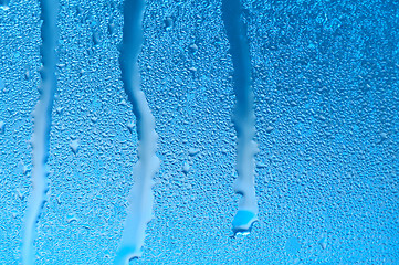 Image showing raindrops on the window after rain