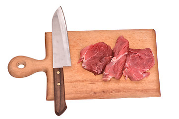 Image showing Slices of the meat