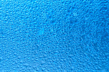 Image showing raindrops on the window after rain