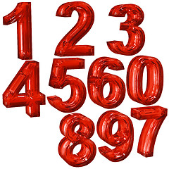 Image showing red numerals for education in a school