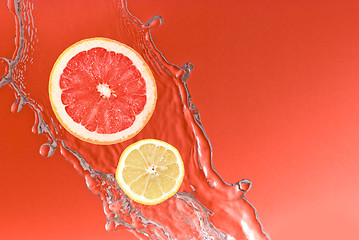 Image showing fruits in the water