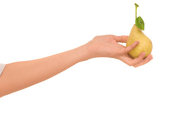 Image showing yellow pear