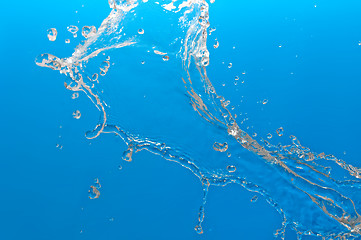 Image showing pouring tropical blue sea water