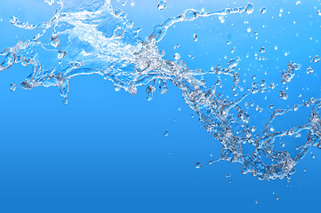 Image showing pouring tropical blue sea water