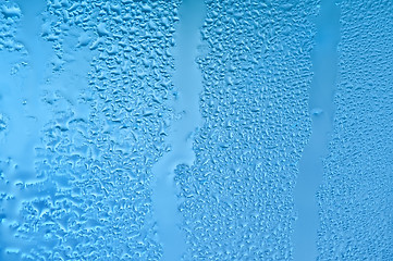 Image showing raindrops on the window after rain