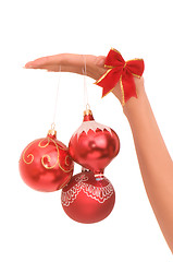 Image showing Christmas-tree balls