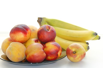 Image showing peaches, bananas