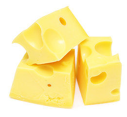 Image showing cheese cubes