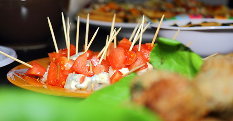 Image showing chees with tomatoes