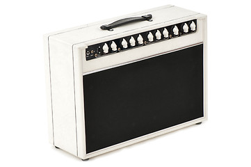 Image showing white guitar combo amplifier