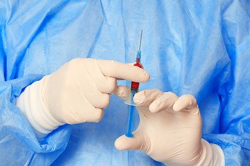 Image showing drug with blood