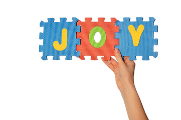 Image showing word joy