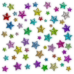 Image showing Glamour colorful star