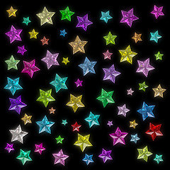 Image showing Glamour colorful star