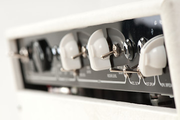 Image showing white guitar combo amplifier