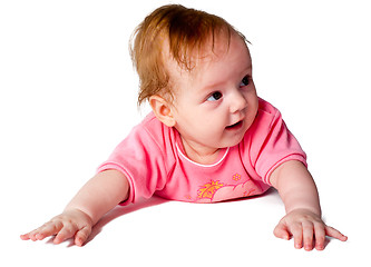Image showing adorable little baby girl