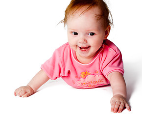 Image showing adorable little baby girl